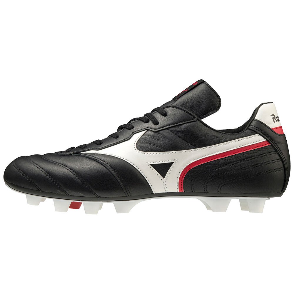 Women's Mizuno Football Boots Black/White/Red Morelia Zero Japan Shoes - P1GA203501